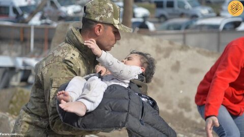 نجات نوزاد ۱۵ ماهه در ترکیه که ۳۱ ساعت زیر آوار بود