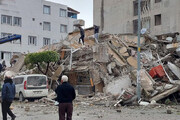 ببینید | تخریب شدید آوار زلزله ترکیه روی سر امدادگران
