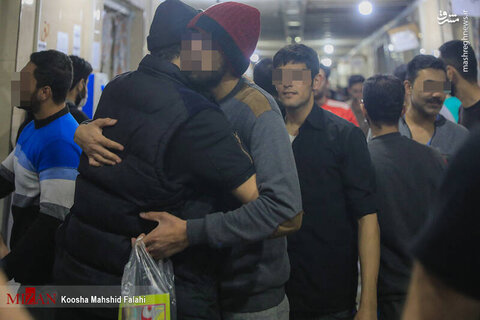 آزادی زندانیان واجد شرایط عفو از زندان مرکزی کرج