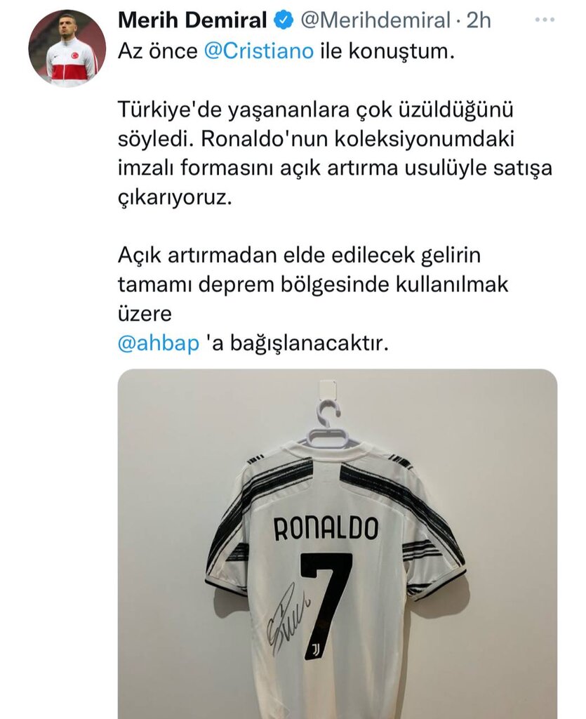 عکس | واکنش رونالدو به حادثه وحشتناک ترکیه | پیراهن کریس از کلکسیون کم شد!