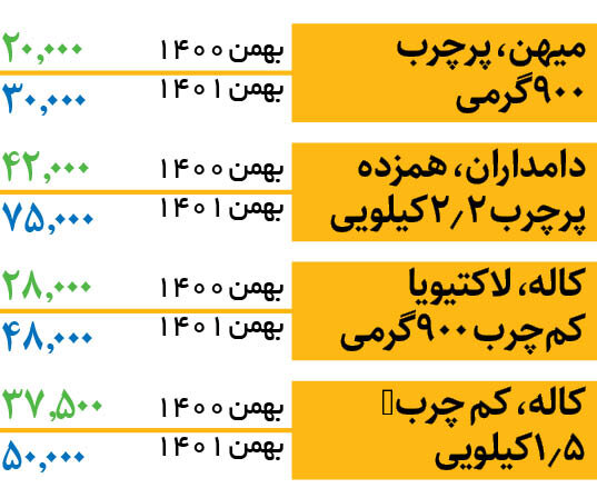 تغییرات یکساله قیمت ماست | هر کیلو ماست ساده چند شد؟