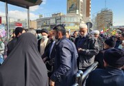 عکس | حضور حجت‌الاسلام مجتبی خامنه‌ای در راهپیمایی ۲۲ بهمن