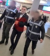 ببینید | لحظه بازداشت پیمانکار ترکیه‌ای قبل از فرار از کشور