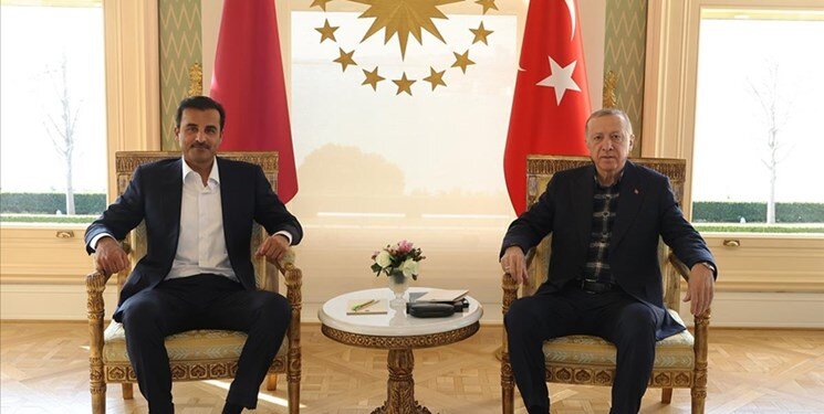 امیر قطر و اردوغان