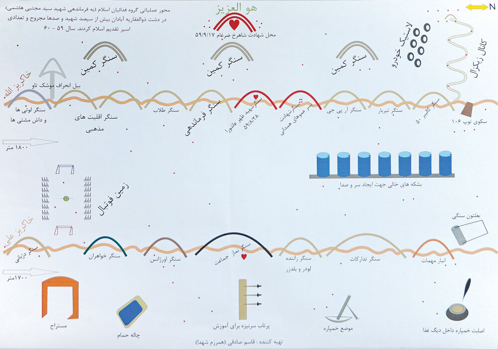 دیدار با روای شهادت همرزمان در دشت ذوالفقاریه
