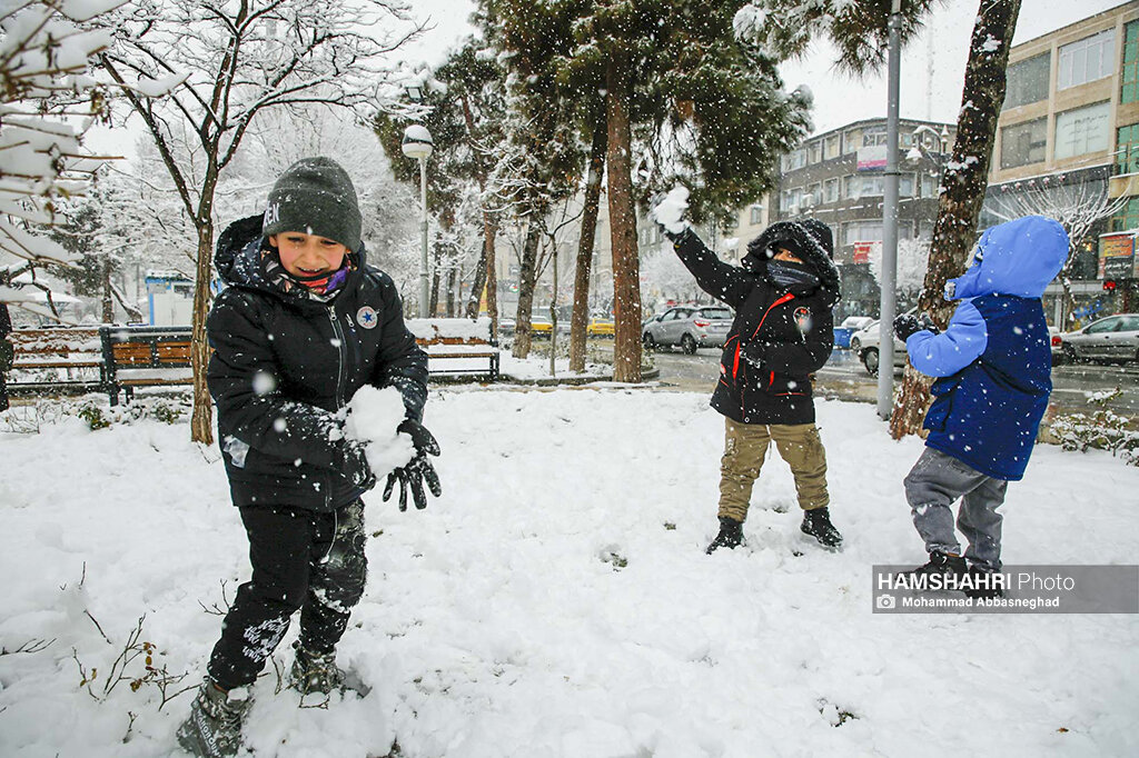 تهران با بارش برف سپید پوش شد