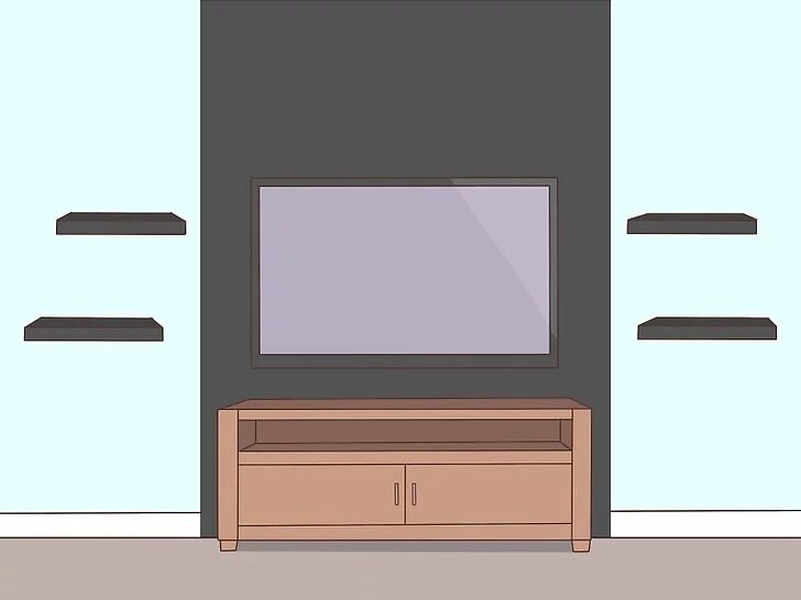 ۹ ایده برای چیدمان میز تلویزیون | با این لوازم ساده میز تلویزیون خود را شیک بچینید