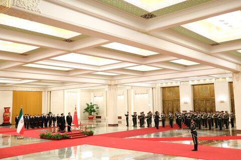 تصاویر استقبال رسمی رئیس‌ جمهور چین از رئیسی