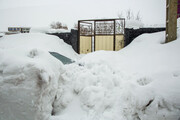 تصاویر جدید از ارتفاع باورنکردنی برف در روستای حاجی جلیل کوهرنگ
