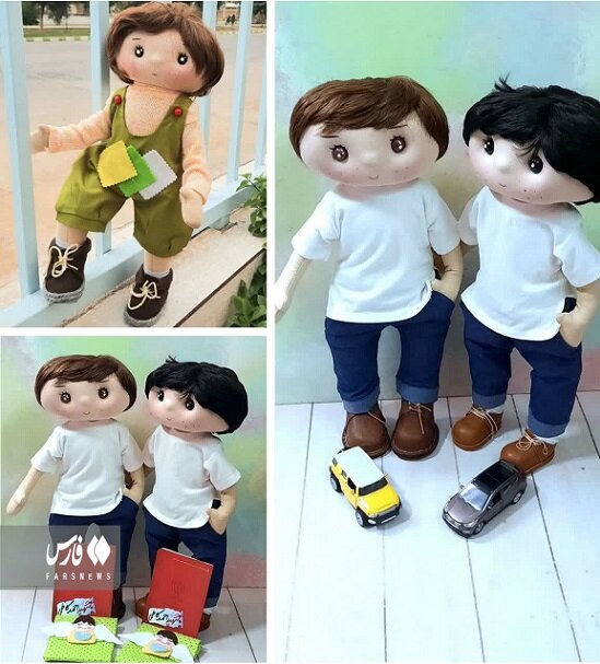 تصاویر | عروسکهای ابداعی بانوی طلبه | ذوق دختر خردسال از دریافت عروسک آلاء را ببینید