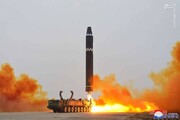 تصاویر | لحظه پرتاب موشک قاره‌پیمای کره شمالی