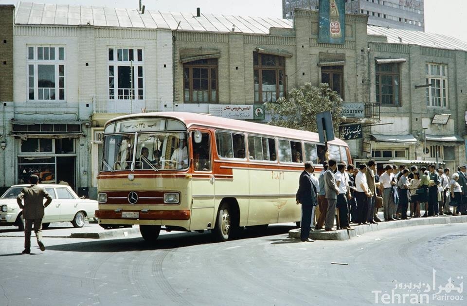 کمبود اتوبوس در تهران سال 1348