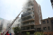 عکس | آتش سوزی در خیابان بهار تهران | این حادثه چند مجروح داشت؟