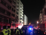 ببینید | آخرین تصاویر از عملیات آتش نشانی خیابان بهار | آتش نشانان‌های جدید وارد ساختمان شدند