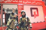یک پاساژ در بازار تهران آتش گرفت