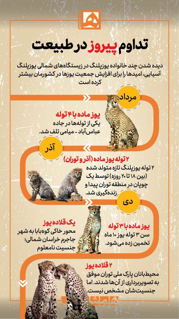 اینفوگرافیک | تداوم پیروز در طبیعت