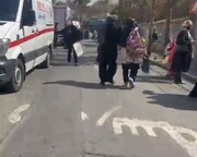 ببینید | لحظات رسیدگی به دانش‌آموزان دختر مسموم در تهرانسر