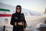 عکس | هدایت هواپیمای ایرباس توسط ۲ زن ایرانی