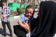 لحظه پیدا شدن نوزادی که در حرم امام ربوده شد