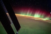 ببینید | تصاویر زیبای شفق شمالی از عرشه ایستگاه فضایی بین‌المللی