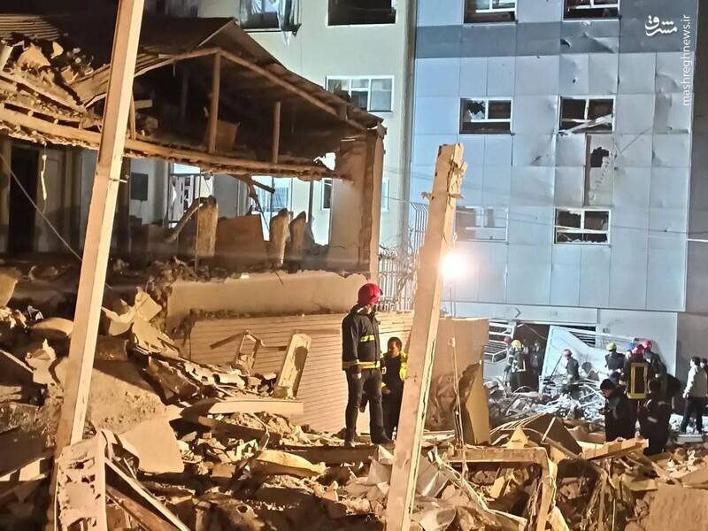 انفجار مرگبار ساختمان در منظریه تبریز