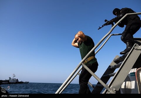 عملیات آزادسازی کشتی ربوده شده در رزمایش دریایی ۲۰۲۳