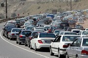 ترافیک سنگین در جاده چالوس |  احتمال ریزش سنگ و رانش کوه در ۲ جاده شمالی