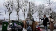 عکس یادگاری با کوه زباله در خیابان های پاریس