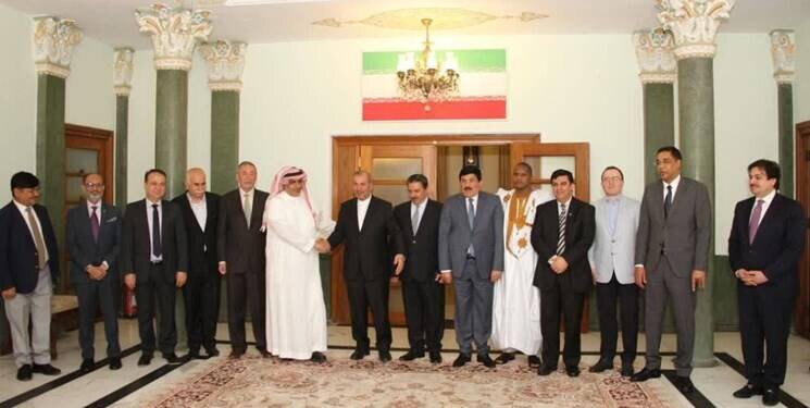 تصاویر سفیر عربستان در مراسم افطار سفیر ایران