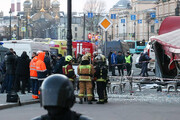 ببینید | جدیدترین تصاویر انفجار تروریستی در سن‌پترزبورگ | وبلاگ‌نویس نظامی طرفدار پوتین کشته شد