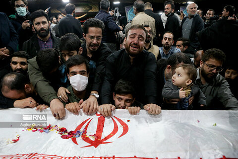 تصاویری ازمراسم تشییع پیکر شهیدان میلاد حیدری و مقداد مهقانی