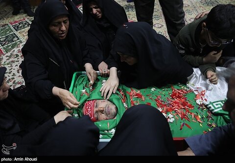 تصاویری ازمراسم تشییع پیکر شهیدان میلاد حیدری و مقداد مهقانی