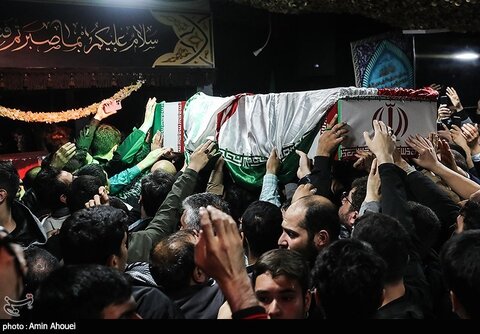 تصاویری ازمراسم تشییع پیکر شهیدان میلاد حیدری و مقداد مهقانی