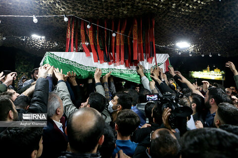 تصاویری ازمراسم تشییع پیکر شهیدان میلاد حیدری و مقداد مهقانی