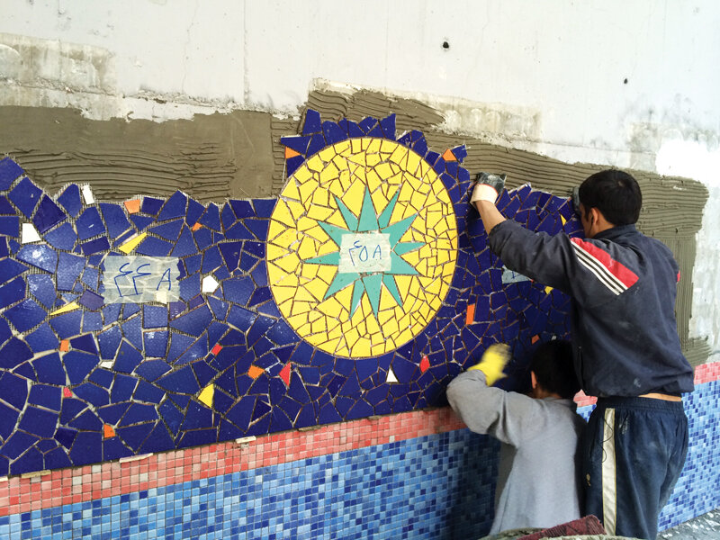 کاشیکاری در خانه پدری!