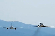 ببینید | مانور زیبای دو هواپیمای توپولوف ۱۵۴ و ایرباس A۳۱۹