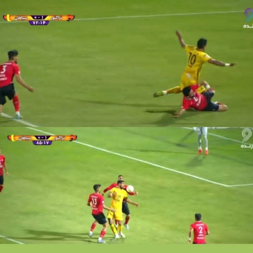 عکس| سپاهان علیه سرخ ها سند رو کرد | سرنوشت قهرمان لیگ در این دو صحنه عوض شد