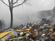 عکس | آتش سوزی گسترده در جمکران | توضیحات مهم آتش نشانی قم