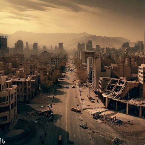 تصاویر ترسناک هوش مصنوعی از تهرانِ ۵۰ سال آینده