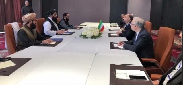 دیدار وزیر خارجه ایران با وزیر خارجه طالبان