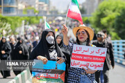 تصاویر دختران و زنان ایرانی با پوشش‌های متفاوت در روز قدس