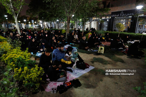 شب بیست و یکم ماه رمضان در مسجد جامع بازار تهران