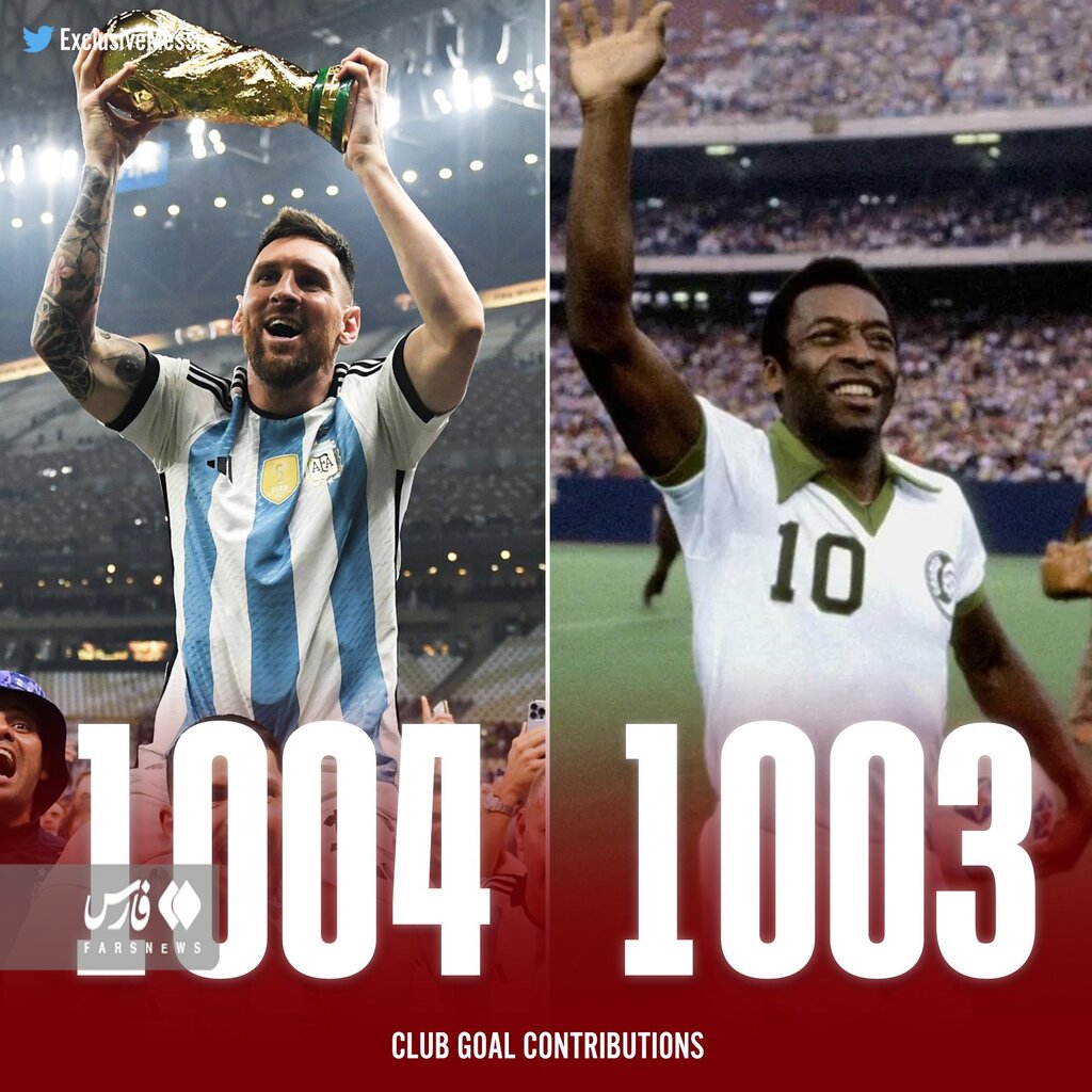 عکس | مسی رکورد دیگر اسطوره برزیلی را هم شکست | سبقت دوباره قهرمان جام جهانی از پله!
