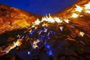 تصاویر عجیب‌ترین جاذبه‌ ایران ؛ «کوه آتشین» را ببینید