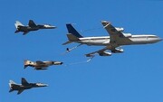 ببینید | آسمان تهران میزبان جنگنده‌های ارتش | حضور ۱۰ جنگنده بومی در رژه هوایی