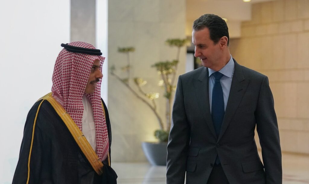 تصاویر دیدار وزیر خارجه سعودی با اسد | عربستان خواستار حفظ تمامیت ارضی سوریه است