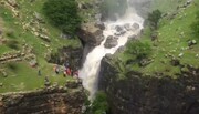 چهار تصویر حیرت‌انگیز از آبشارهای پر آب لرستان