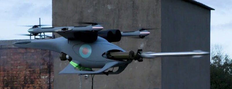 شلیک موشک‌ چند منظوره از پهپاد عمود پرواز | همکاری انگلیس و ترکیه در ساخت بالگرد بدون سرنشین
