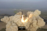 تصاویر | قدرتمندترین راکت تاریخ اینگونه در هوا منفجر شد