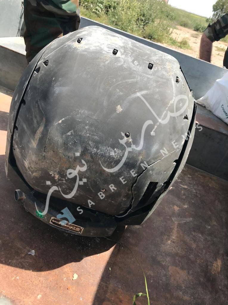 تصاویر سقوط پهپاد آمریکایی در عراق | ورود نیروهای آمریکایی به منطقه برای جمعآوری لاشه پهپاد